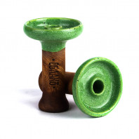 Чаша для кальяна Облако - Phunnel L Glaze Top Зеленая с точками