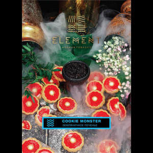 Табак для кальяна Element Вода - Cookie monster (Земляничное печенье) 25г