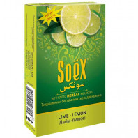 Бестабачная смесь для кальяна Soex - Lime Lemon (Лайм Лимон) 50г