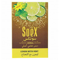 Бестабачная смесь для кальяна Soex - Lemon with mint (Лимон с мятой) 50г