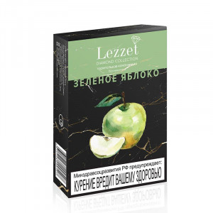 Смесь для кальяна Lezzet - Зеленое яблоко (без никотина) 50г