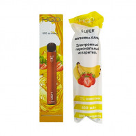Электронная сигарета HQD SUPER - Strawberry Banana (Клубника банан) 600т