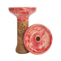 Чаша для кальяна Облако - Phunnel M Glaze Top Красно Розовая