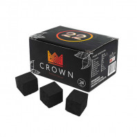 Кокосовый уголь для кальяна — Crown 24 шт 22мм