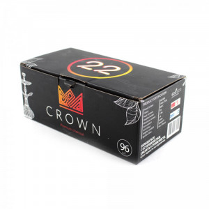 Кокосовый уголь для кальяна — Crown 96 шт 22мм