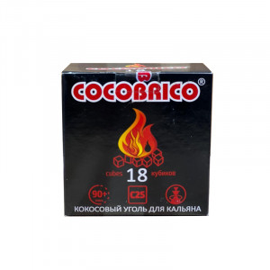 Уголь для кальяна кокосовый Cocobrico  18 шт 25мм