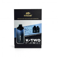 Набор электронных сигарет Attacker K-TWO Синий (Манго, виноград черная смородина) 6000Т