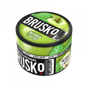 Смесь для кальяна BRUSKO MEDIUM  - Яблоко с мятой 50г