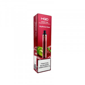 Электронная сигарета HQD CUVIE PLUS - Strawberry Kiwi (Клубника киви) 1200Т
