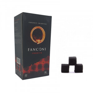Кокосовый уголь для кальяна Fanconi 96 шт 22мм