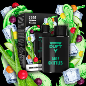 Электронная сигарета DUFT 7000 - Aloe Skittles (Алоэ Скитлс)