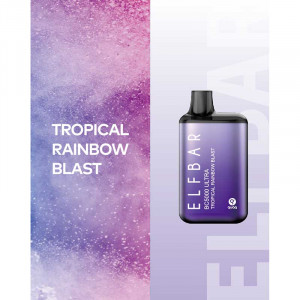 Электронная сигарета Elf Bar BC Ultra 5000Т - Tropical Rainbow Blast (Взрыв тропической радуги)