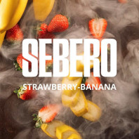 Табак для кальяна Sebero - Banana Strawberry (Банан Клубника) 100г