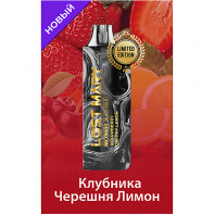 Электронная сигарета LOST MARY MO 5000 Black Gold Edition - Strawberry Cherry Lemon (Клубника Черешня Лимон)