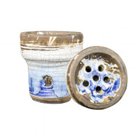 Чаша для кальяна Vintage - Mortar Голубая