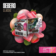 Табак для кальяна Sebero - Strawberry gum (Жвачка Клубника Мята) 40г