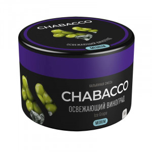 Смесь для кальяна Chabacco MEDIUM - Ice Grape (Освежающий виноград) 50г