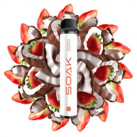 Электронная сигарета SOAK X ZERO 1500T - Strawberry Raffaello (Клубничное Рафаелло)