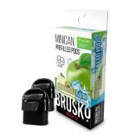 Предзаправленный картридж BRUSKO MINICAN PREFILLED PODS - Яблоко со льдом 2,4мл (цена за 1 шт.)