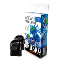 Предзаправленный картридж BRUSKO MINICAN PREFILLED PODS - Синяя малина 2,4мл (цена за 1 шт.)