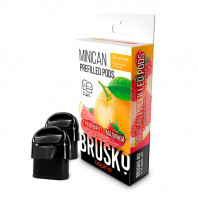Предзаправленный картридж BRUSKO MINICAN PREFILLED PODS - Грейпфрут с малиной 2,4мл (цена за 1 шт.)