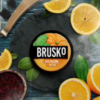 Смесь для кальяна BRUSKO STRONG - Апельсин с мятой 50г