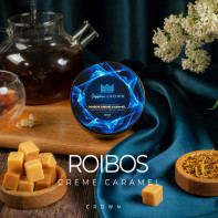 Табак для кальяна Sapphire Crown - Roibos Creme Caramel (Чай ройбуш с карамелью и персиком) 25г