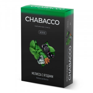 Смесь для кальяна Chabacco MEDIUM - Melissa and Berries (Мелисса с ягодами) 50г МРК