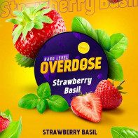 Табак для кальяна Overdose - Клубника Базилик (Strawberry Basil) 100г