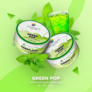Табак для кальяна Spectrum Classic line - Green Pop (Освежающий лимонад) 25г
