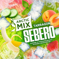 Табак для кальяна Sebero Arctic Mix - Tarragon (Базилик Огурец Кола Абрикос Клубника Банан Лед) 60г