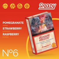 Табак для кальяна Ready - №6 Pomegranate Strawberry Raspberry (Гранат Клубника Малина) 30г