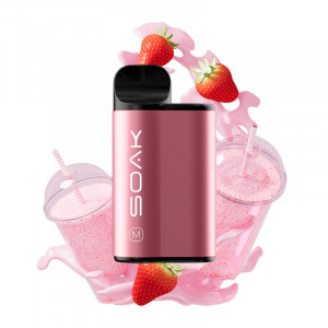 Электронная сигарета SOAK M 4000T - Strawberry Cream Dream (Клубничный милкшейк)