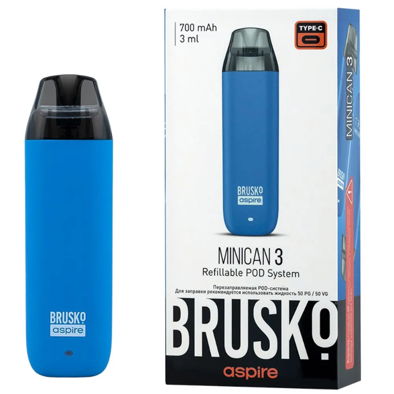 POD-система Brusko Minican 3 (Светло-синий) 700mAh